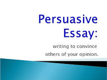 persuasive writing 6th grade